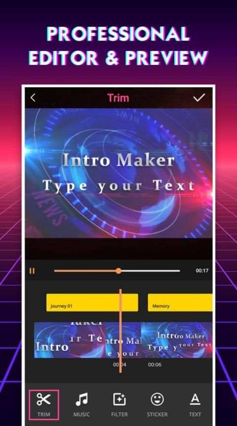 Intro Maker With Music – Animated Text Video स्क्रीनशॉट 3