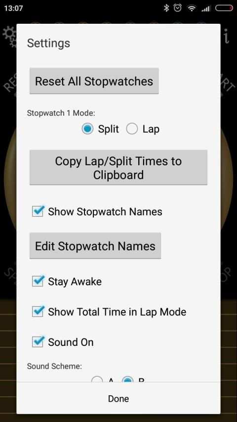 Stopwatch screenshot 2