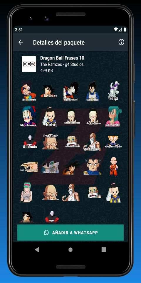 Stickers de Dragon Ball para WhatsApp screenshot 5