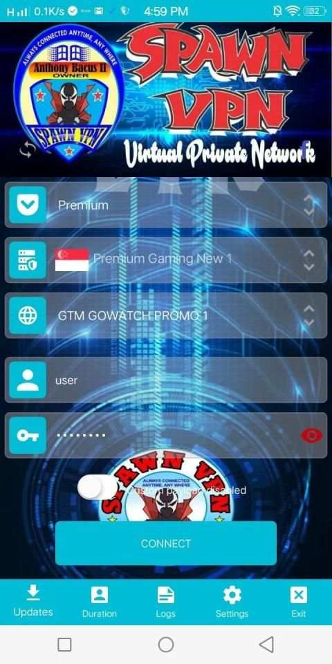 Spawn VPN screenshot 1