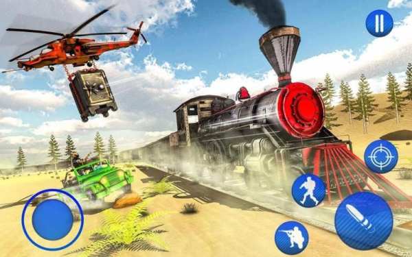 Real Train Gold Robbery स्क्रीनशॉट 1
