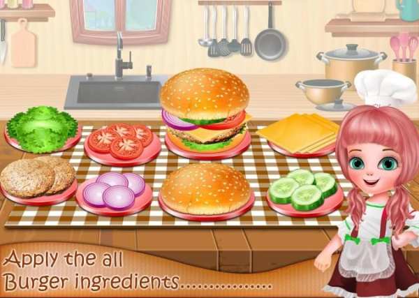 Perfect Burger Homemade Recipe - Girl Cooking Game screenshot 2
