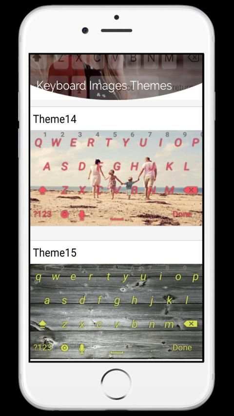 Keyboard images themes screenshot 2