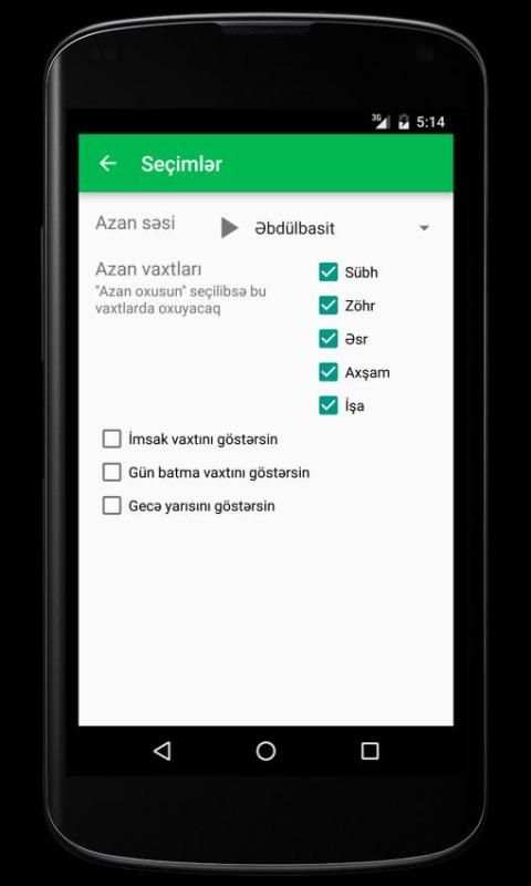 Namaz vaxtı screenshot 2
