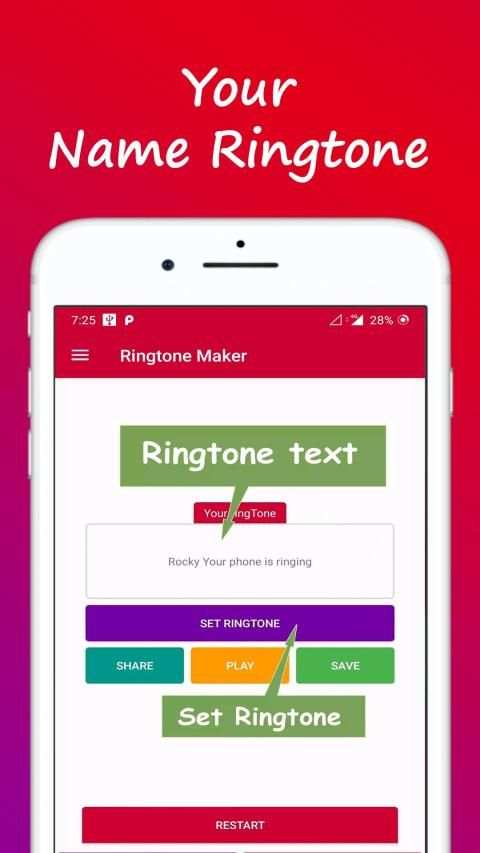 My name ringtone maker : Apne naam ki ringtone स्क्रीनशॉट 5