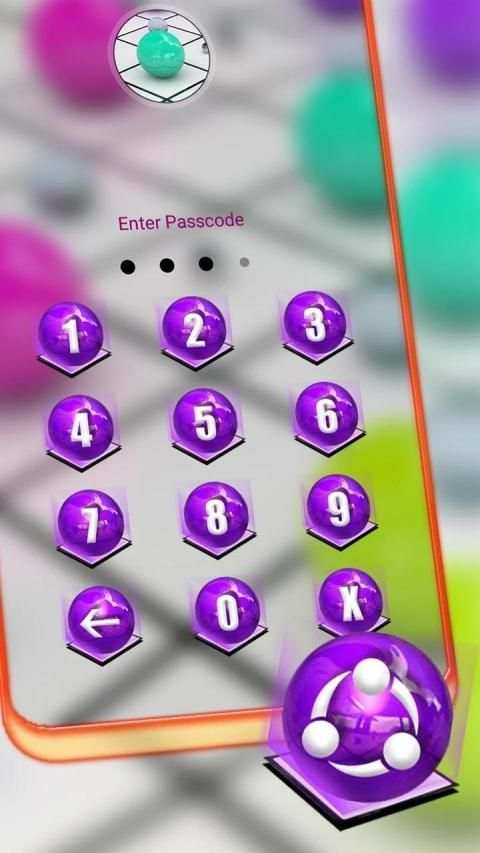 3D Color Balls Launcher Theme स्क्रीनशॉट 2
