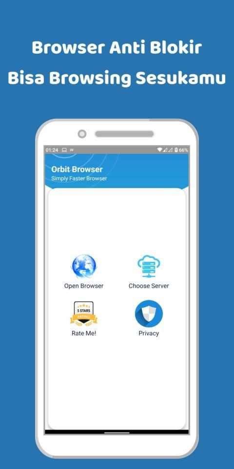 Orbit Browser - Browser Anti Blokir स्क्रीनशॉट 4