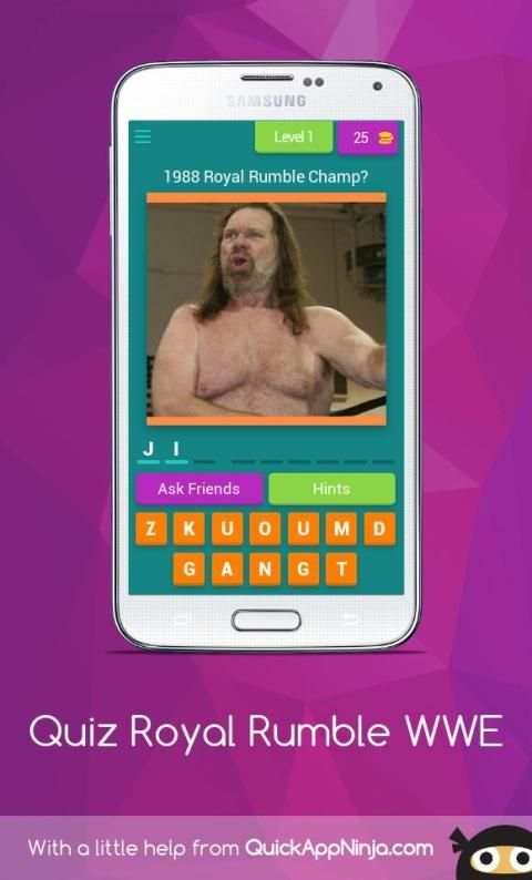 Quiz Royal Rumble WWE स्क्रीनशॉट 5