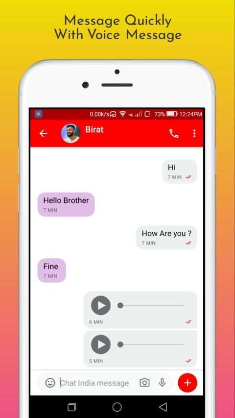 Chat India - Fast Video Call, Voice Call Messenger screenshot 1