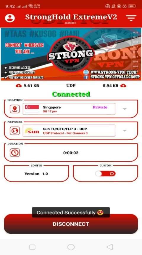 StrongHold VPN EXTREME v2.0 screenshot 1