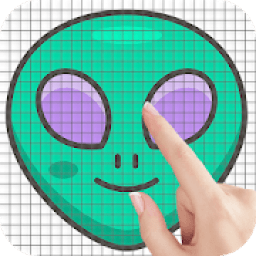 Aliens Color by Number - Pixel Art Game आइकन