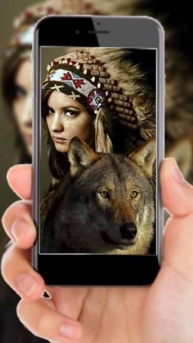 Lone Wolf Wallpaper lock screen: Wolves Wallpapers स्क्रीनशॉट 2