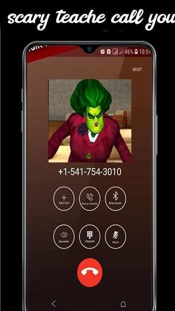 Scary Zombie Teacher Fake Call 2020 screenshot 3