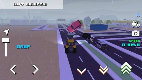 Blocky Farm Racing & Simulator - free driving game screenshot 1