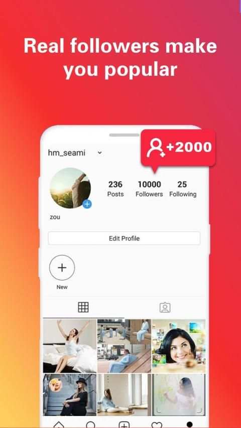 Follower Rocket: Get Follower&Like on social media screenshot 1