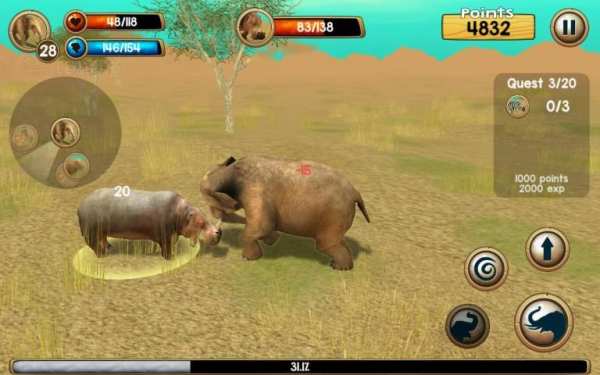 Wild Elephant Sim 3D स्क्रीनशॉट 6