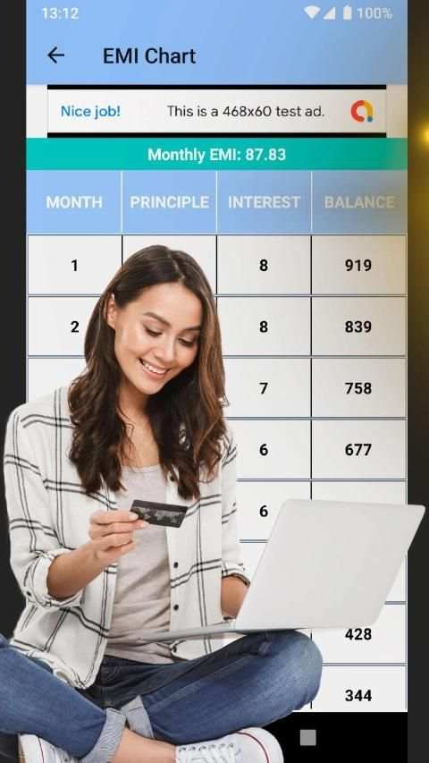 EMI Calculator 2020 स्क्रीनशॉट 3