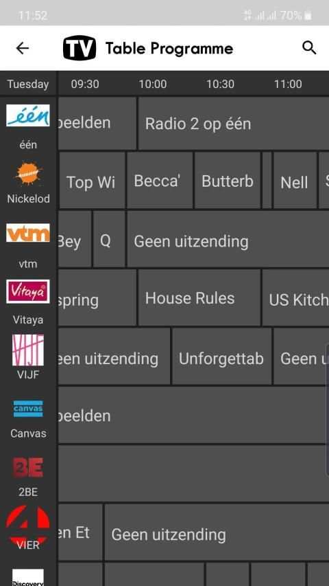 Belgium TV Schedules & Guide स्क्रीनशॉट 3