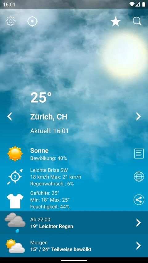 Wetter Schweiz XL PRO screenshot 14