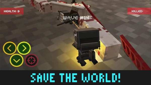 Block Zombie: Stop the Zombie Apocalypse FPS screenshot 1