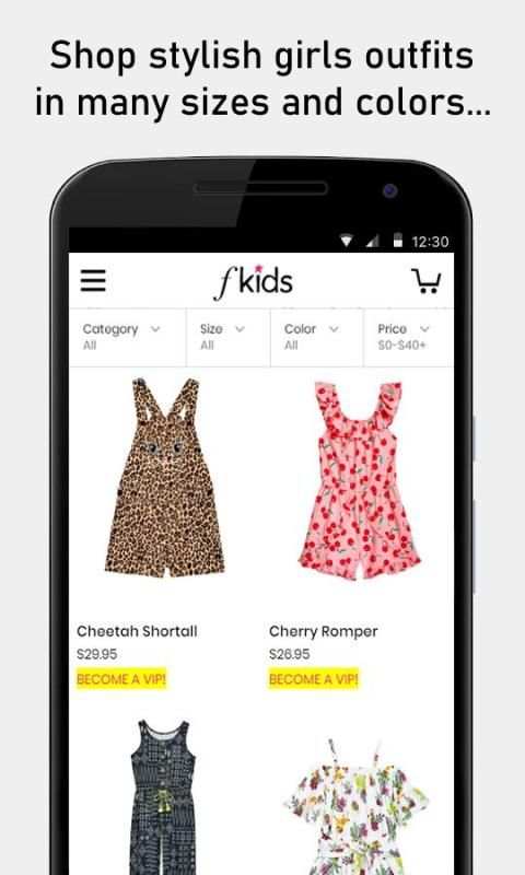Shop for FabKids screenshot 1