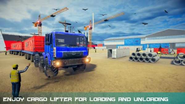 Heavy Truck Drive Simulator:Road Train Transporter स्क्रीनशॉट 9