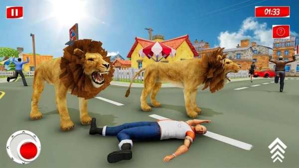 Wild Angry Lion Adventure 2020 स्क्रीनशॉट 2