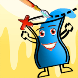 Happy Lady Fill Glass: Water Fun Draw the Line आइकन