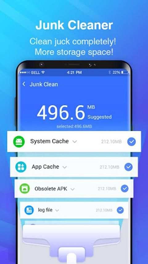 Phone Cleaner- Cache Clean optimize phone booster स्क्रीनशॉट 5