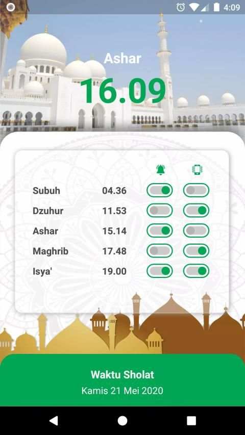 Aplikasi Penegak Sholat स्क्रीनशॉट 1