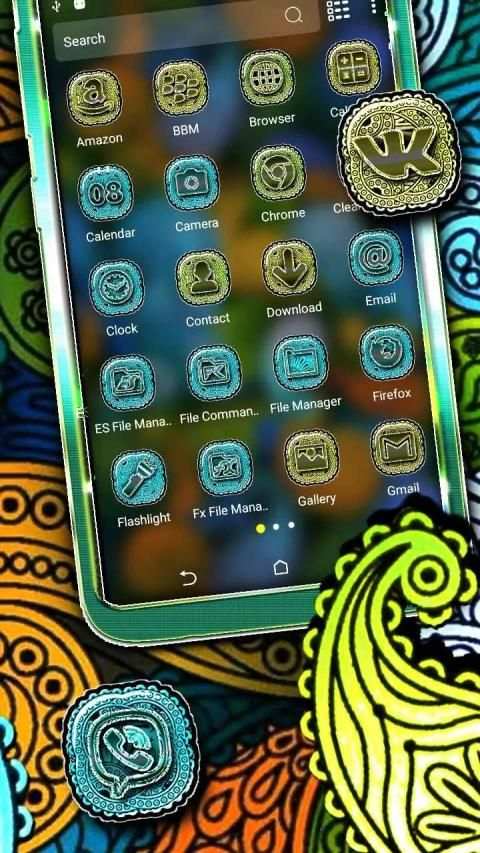 Floral Design Launcher Theme screenshot 4