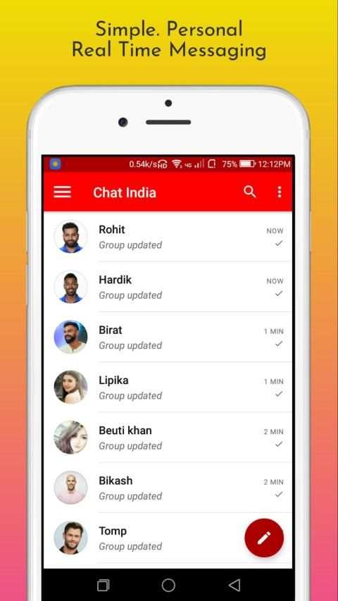 Chat India - Fast Video Call, Voice Call Messenger स्क्रीनशॉट 4