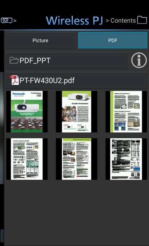 Panasonic Wireless Projector screenshot 3