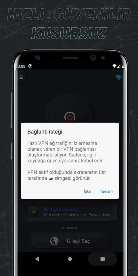 Hızlı VPN: Ücretsiz & Hızlı VPN screenshot 1
