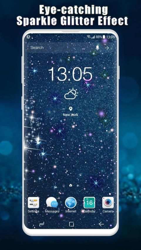 3D Glitter Live Wallpaper स्क्रीनशॉट 3