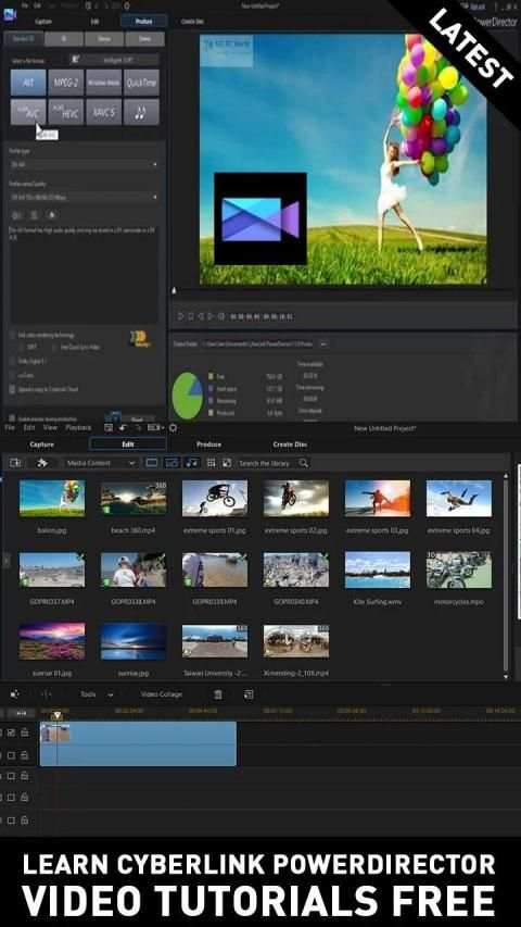 Learn CyberLink PowerDirector-Video Tutorials Free screenshot 1
