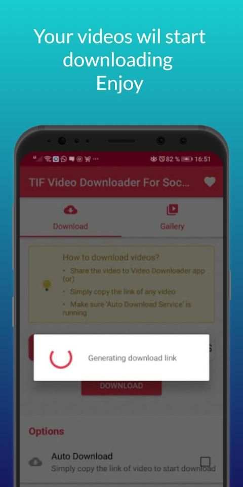 TIF Video Downloader Social Media -No Wattermark स्क्रीनशॉट 1