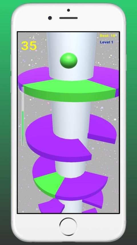 Helix 3d jump ball game स्क्रीनशॉट 5