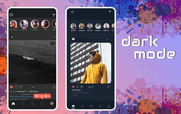 Dark mode for Instagram, night mode activator screenshot 1