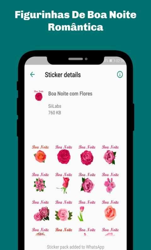 Figurinhas de Boa noite com Flores - WAStickerApps screenshot 4