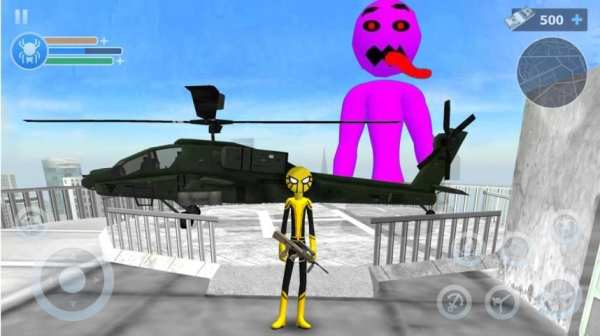 Spider Stickman Rope: Vegas Crime City Hero स्क्रीनशॉट 2