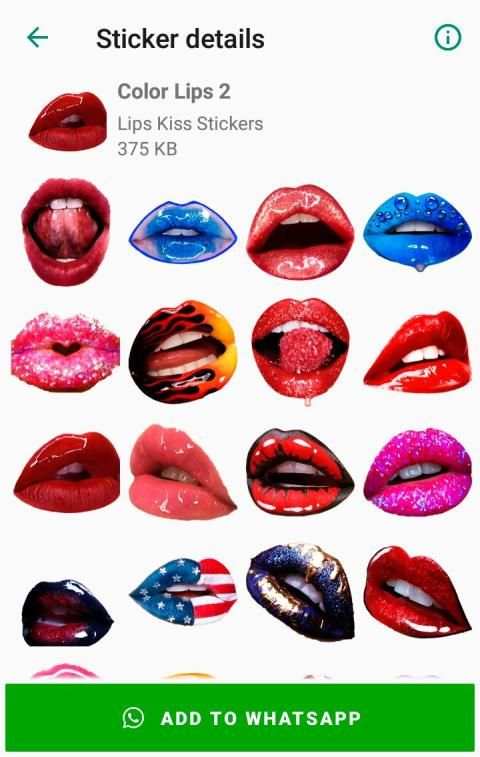 Lips Kiss Stickers for WhatsApp * WAStickerApps screenshot 6