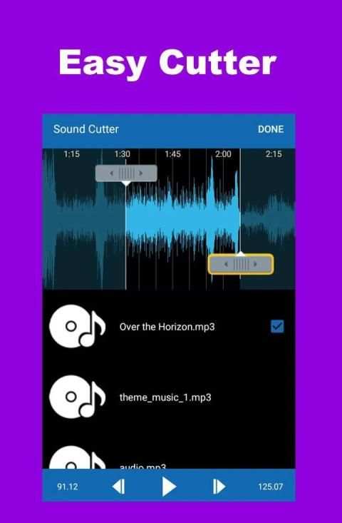 MP3 Cutter and Audio Cutter स्क्रीनशॉट 2