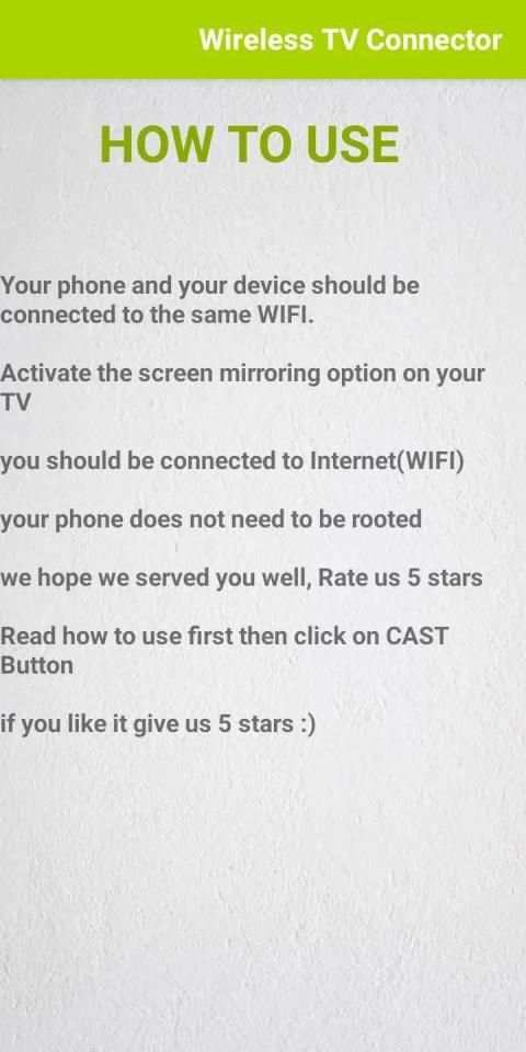 Wireless TV Connector( Screen mirroring) स्क्रीनशॉट 2