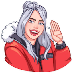ikon Bilie Eilish stickers for Whatsapp