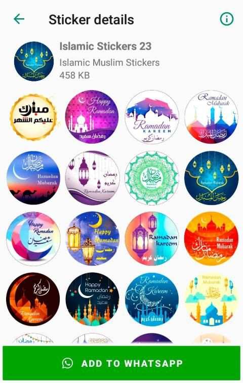 Muslim Islamic Stickers for WhatsApp WAStickerApps screenshot 3