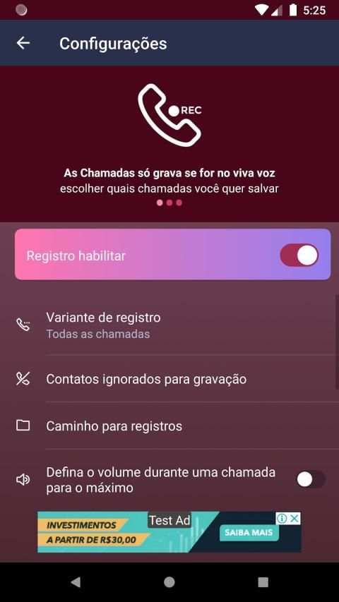 Grava Chamadas 2020 ByAPP screenshot 1