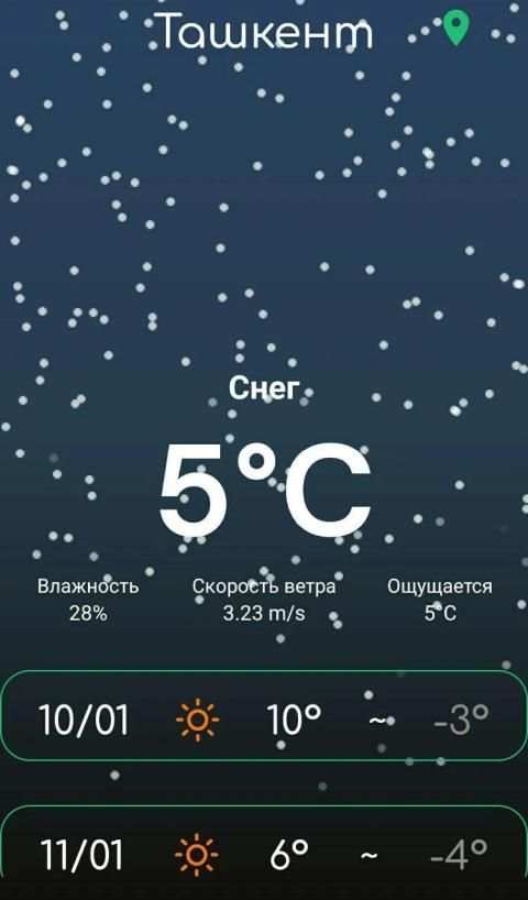 Погода Узбекистана screenshot 3