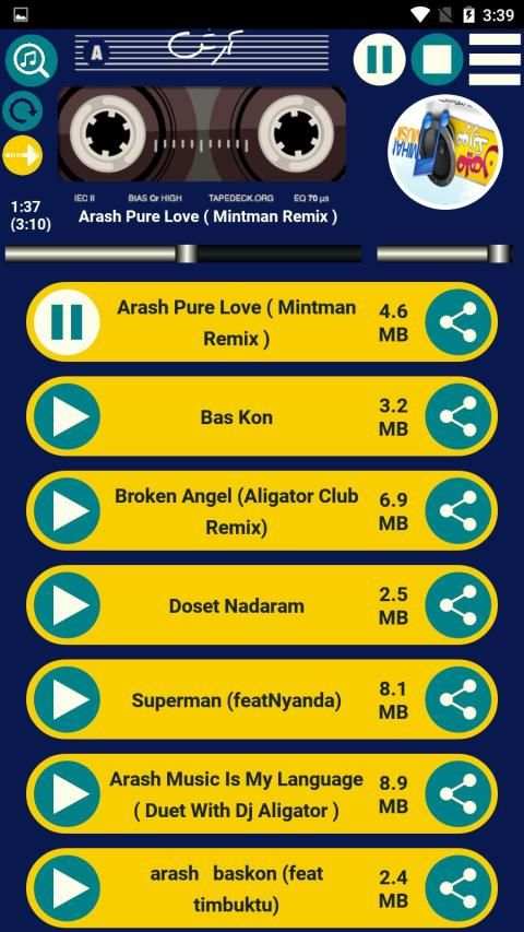 تمام آهنگ های آرش
‎ screenshot 3