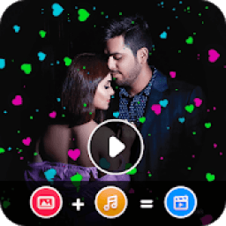 Heart Photo Effect Video Maker With Music आइकन
